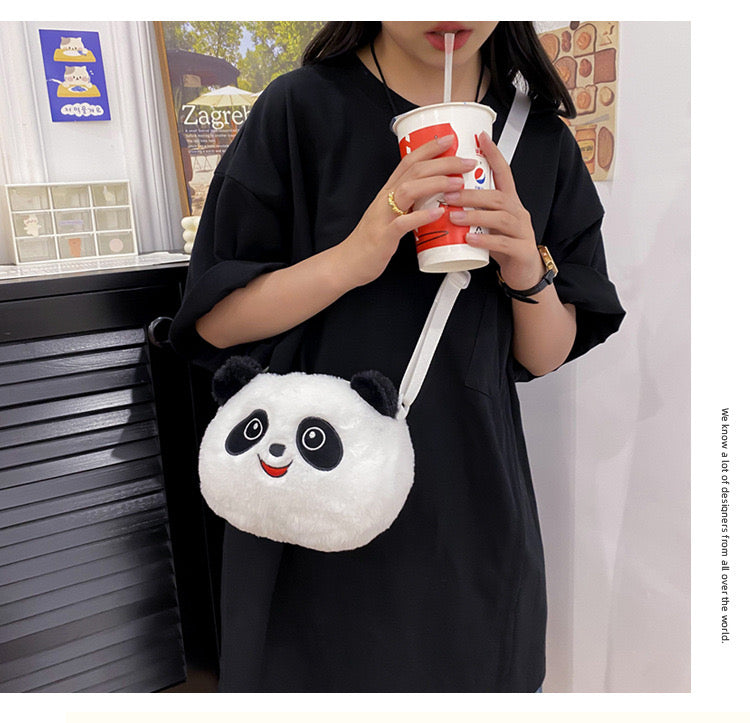 Bolso de Oso Panda, Monedero Panda, Pequeño Panda Peluche, 8.3''