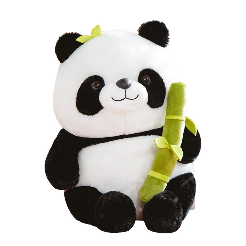Ours panda géant en peluche et bambou, en 3 tailles