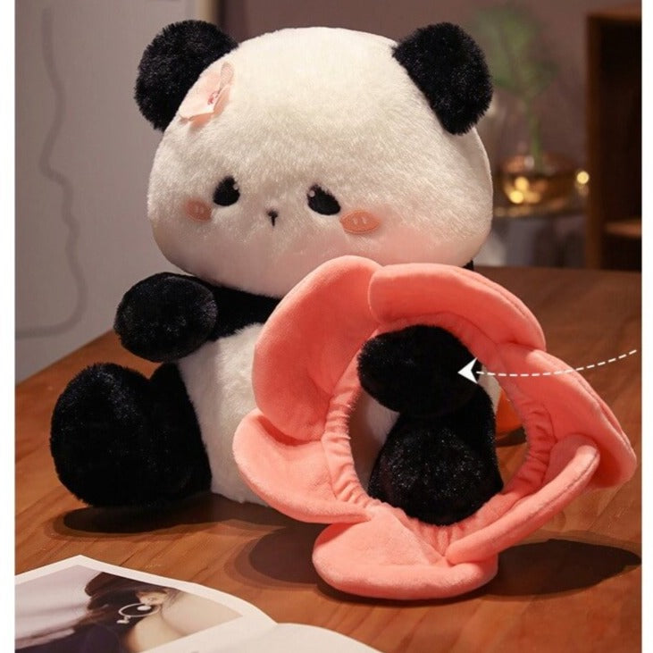 Hehua Panda Doll, Panda Peluche de He Hua en 2 Tamaños