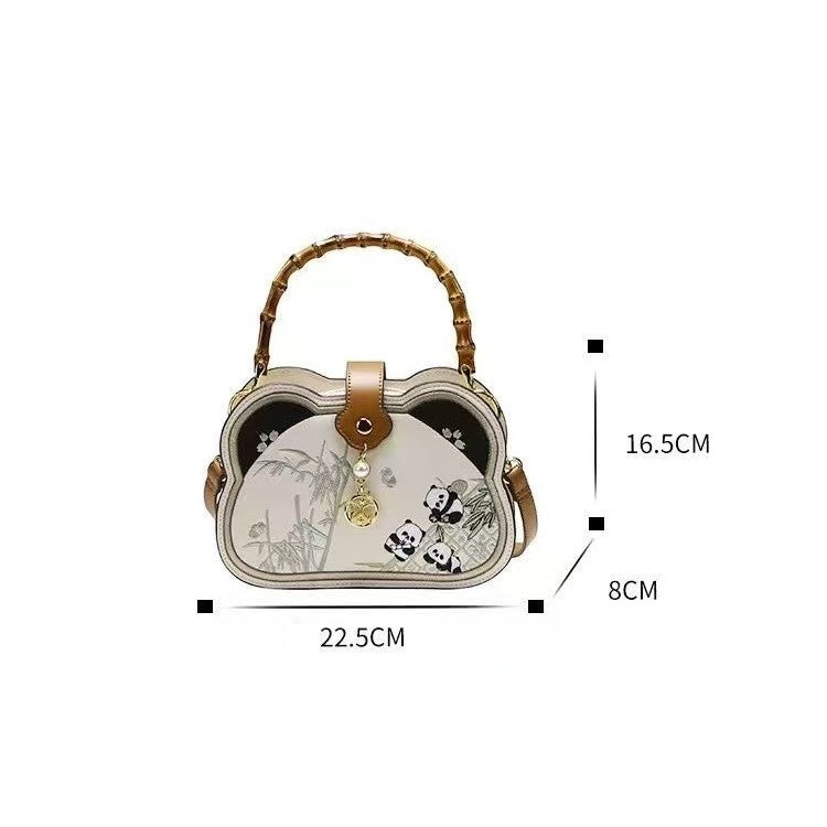 Middle Size Traditional China Panda Handbag