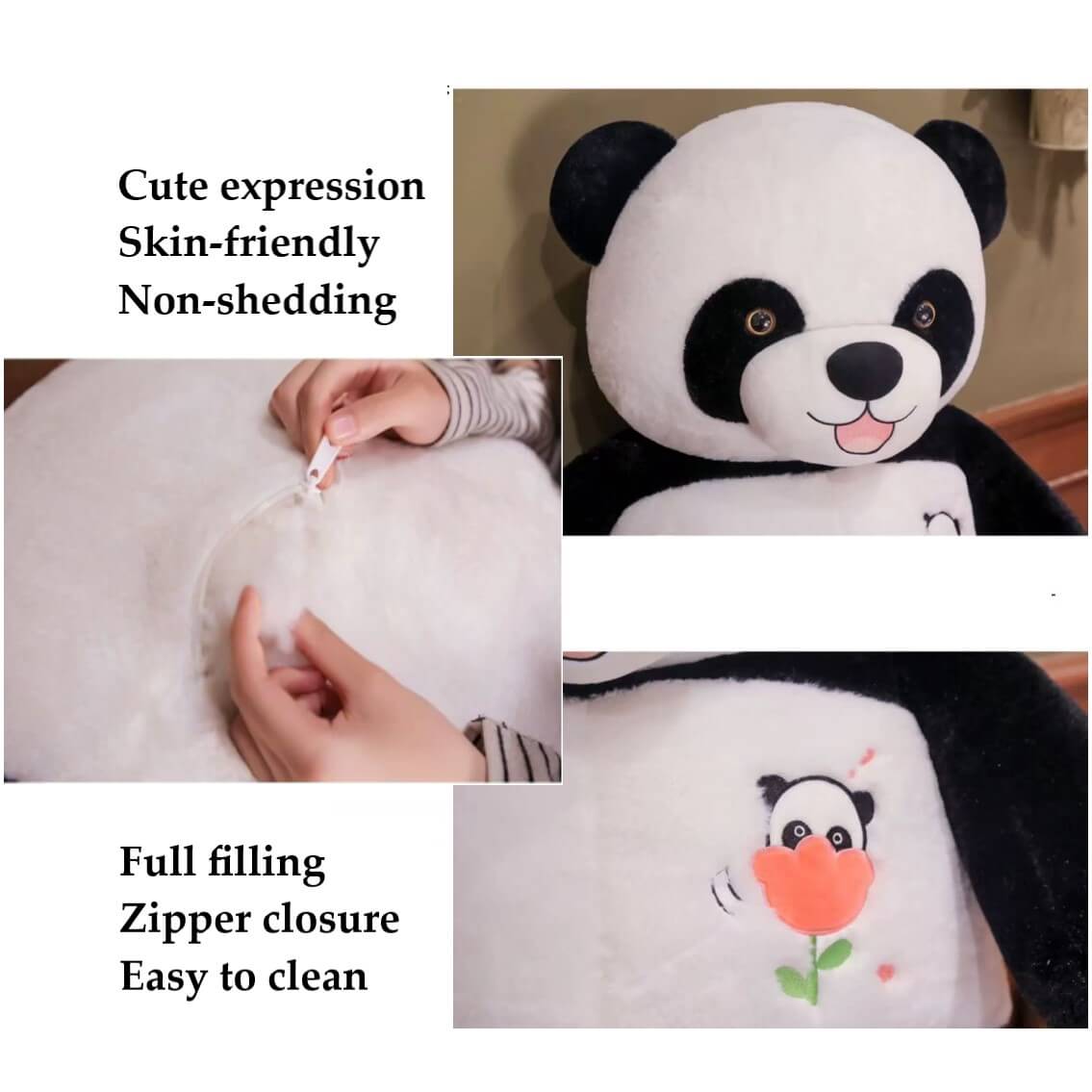 Peluche de panda gigante en 4 tamaños