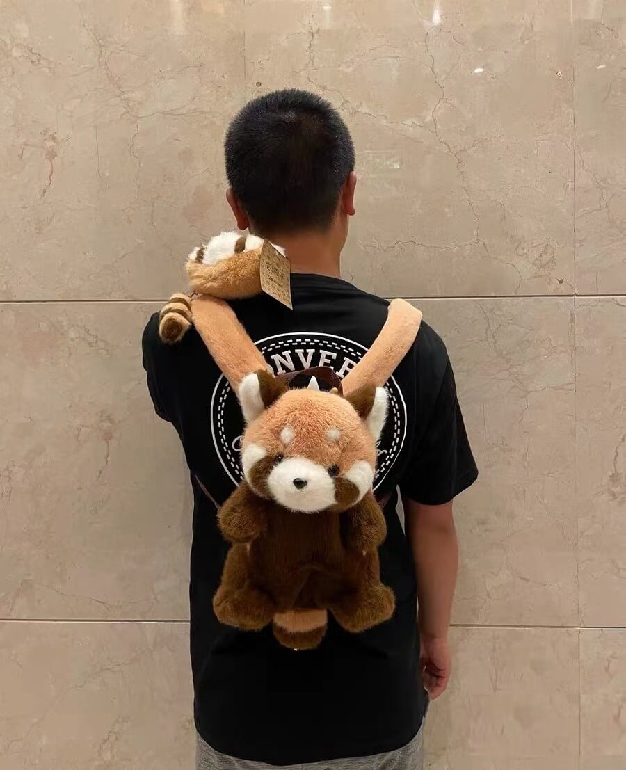 Red Panda Backpack, Red Panda Bag, 13''