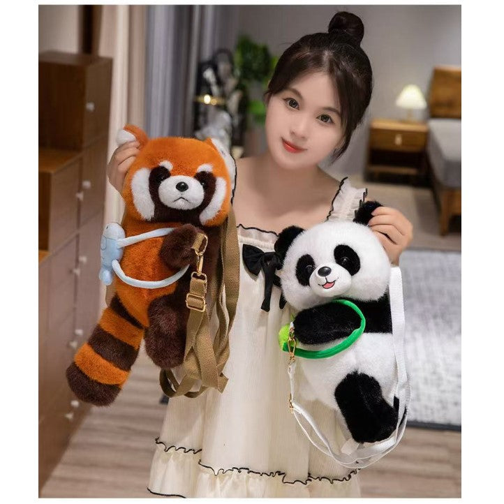 Red panda plush, panda plush