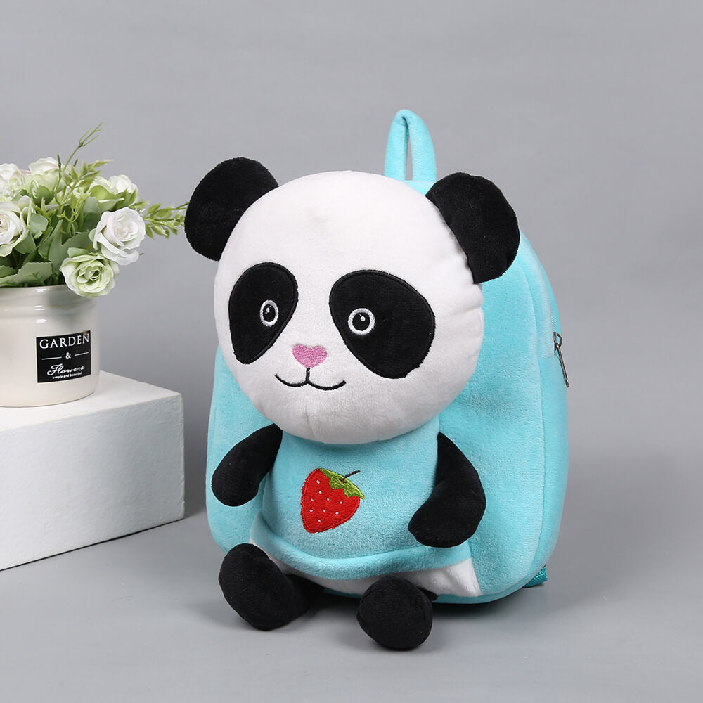 Mochila Panda, linda mochila de felpa de fresa 3D