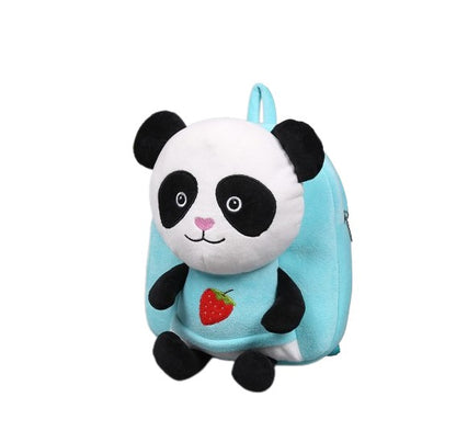 Panda Backpack, Cute 3D Strawberry Plush Backpack