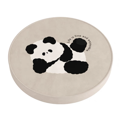Cojín Panda: Panda "Gun Gun" (Rolling) Cojín doméstico Tatami en 2 estilos