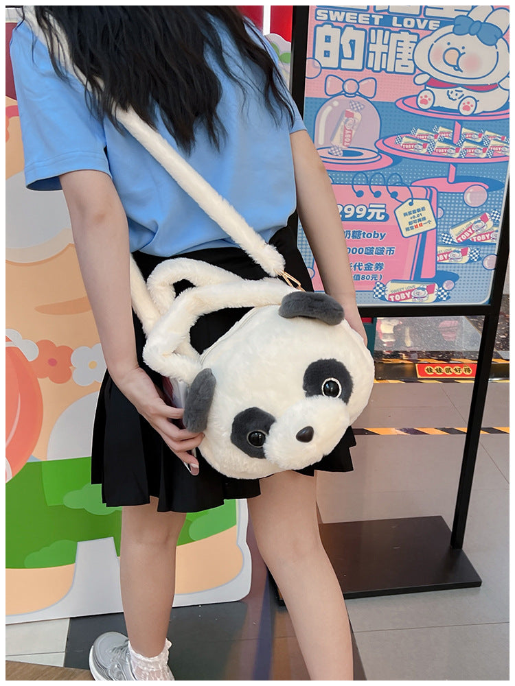 Bolsa de Oso de Peluche, Bolso de Oso Panda, con Cabeza de Panda