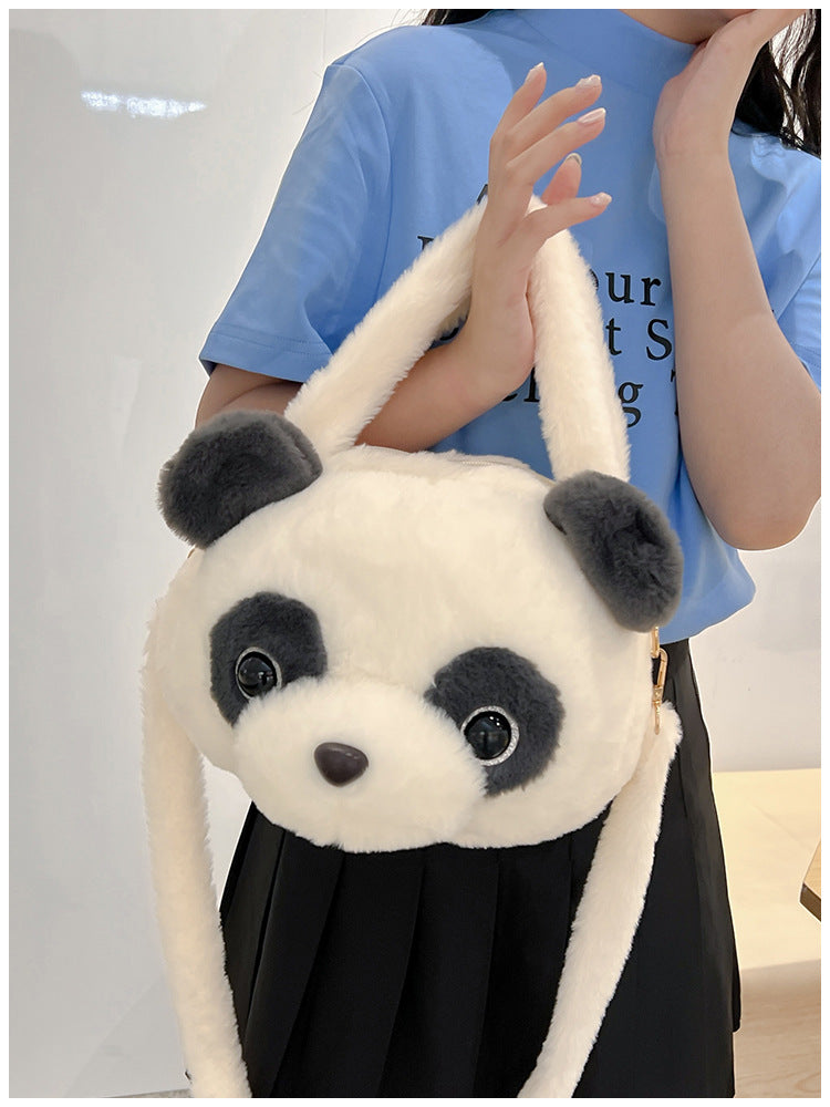 Bolsa de Oso de Peluche, Bolso de Oso Panda, con Cabeza de Panda