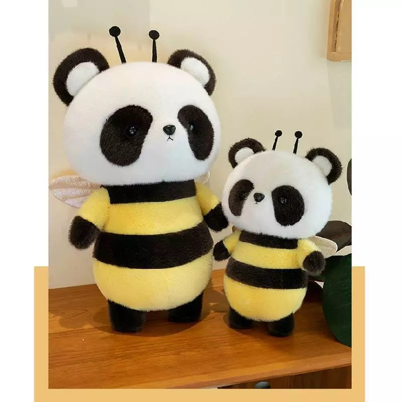 Oversized Stuffed Panda, Bee Panda Plush in 4 Sizes