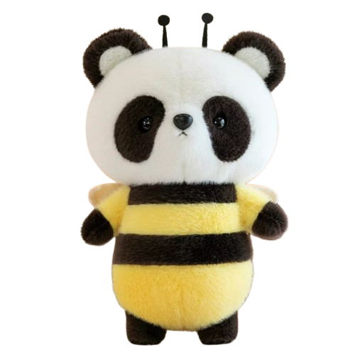 Oversized Stuffed Panda, Bee Panda Plush in 4 Sizes