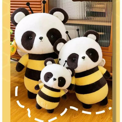 Oversized Stuffed Panda, Bee Panda Plush in 4 Sizes