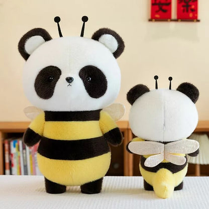 Oversized Stuffed Panda, Bee Panda Plush in 4 Sizes