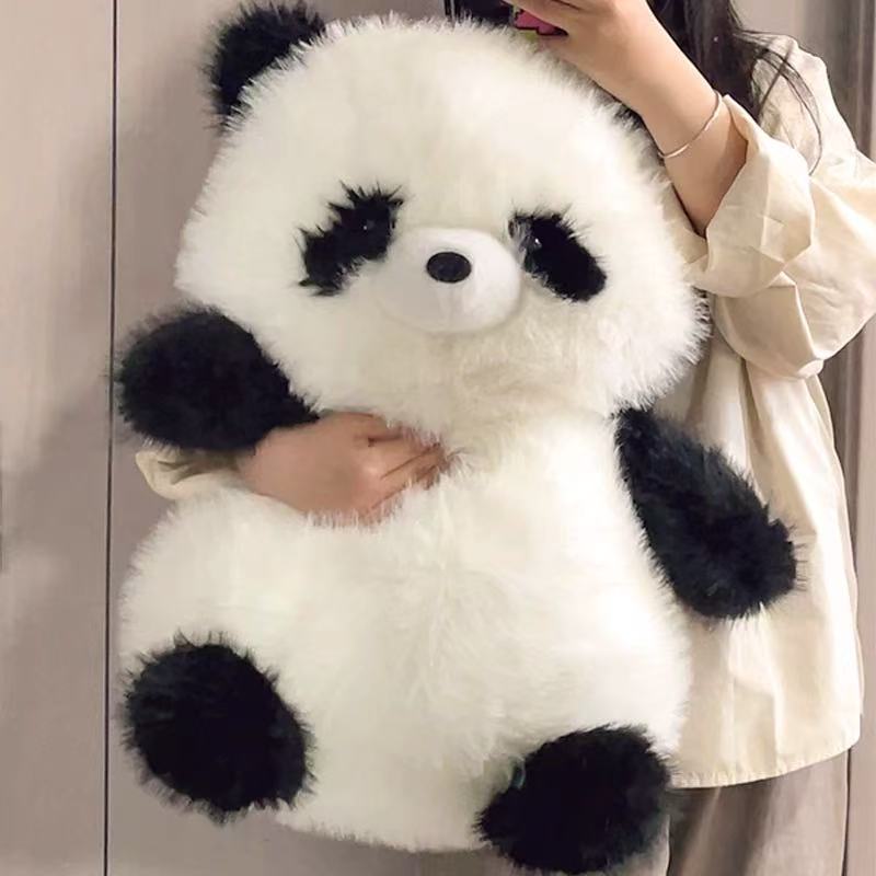 Frrizy Panda Plush, Long Fur to Touch