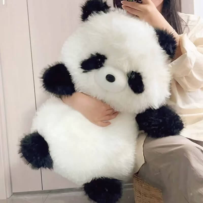 Frrizy Panda Plush, Long Fur to Touch
