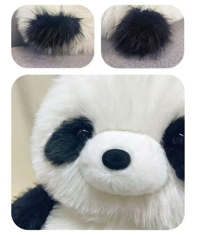 Frrizy Panda Plush, Long Fur to Touch