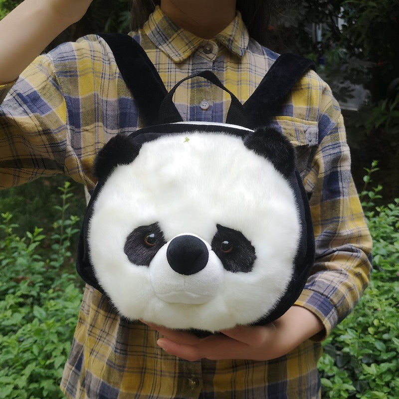 Mochila Panda, con cabeza de panda grande, 11 pulgadas