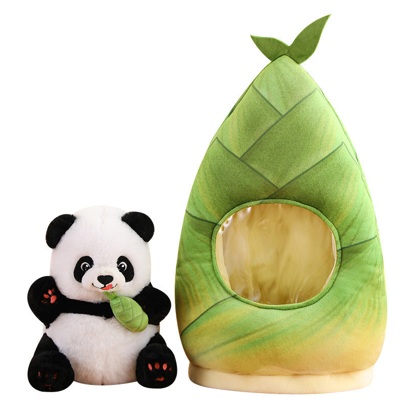 Panda Backpack, with Panda Plush & Bamboo Plush, in 2 Sizes