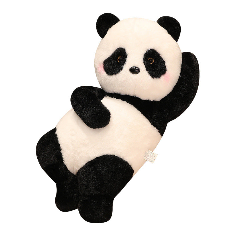 Peluche panda géant, panda couché sur le côté, cadeau amusant, en 4 tailles