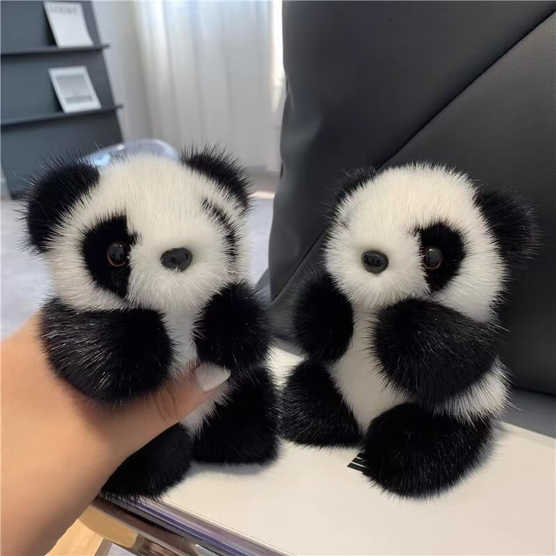 Peluches de Panda, Pequeños Osos de Peluche para Llavero