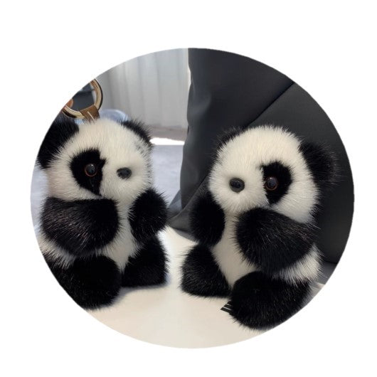 Peluches de Panda, Pequeños Osos de Peluche para Llavero