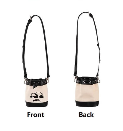 Panda Bag, Exquisite Canvas Bucket Bag