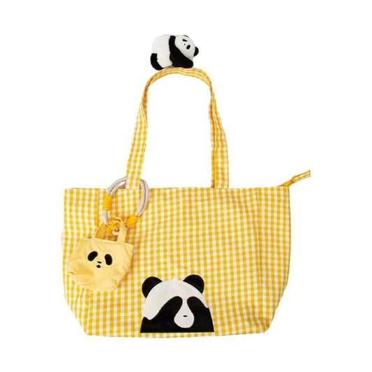 Panda Eyes Bag with Coin Purse, Colorful Canvas Bag for Girls