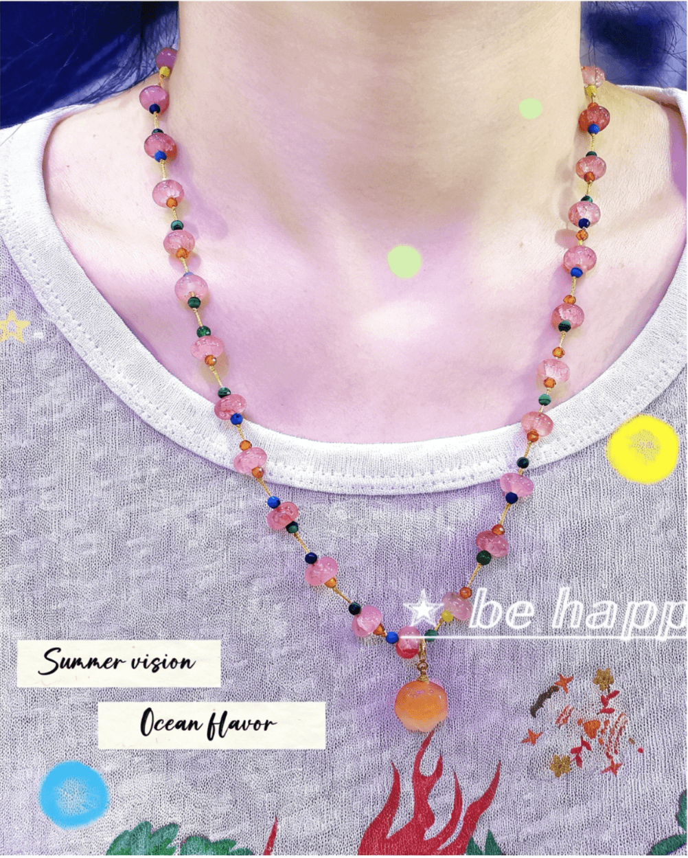 Pink Panda Paw Necklace — Summer Panda Jewelry in Your Heart