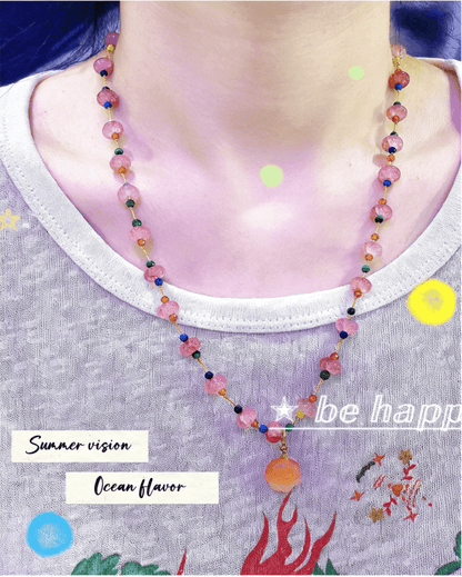 Pink Panda Paw Necklace — Summer Panda Jewelry in Your Heart