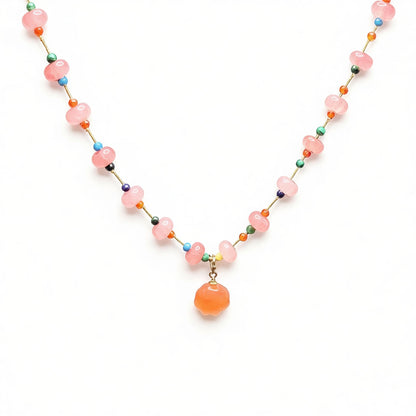 Pink Panda Paw Necklace — Summer Panda Jewelry in Your Heart
