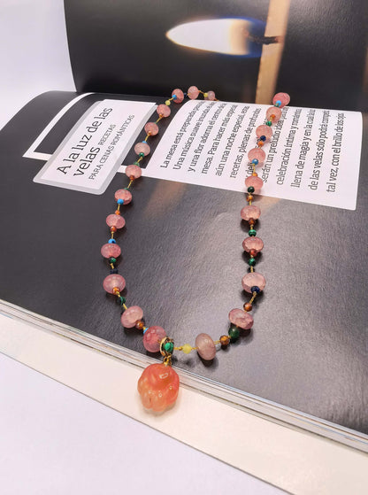 Pink Panda Paw Necklace — Summer Panda Jewelry in Your Heart