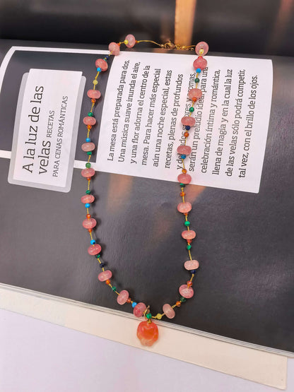 Pink Panda Paw Necklace — Summer Panda Jewelry in Your Heart