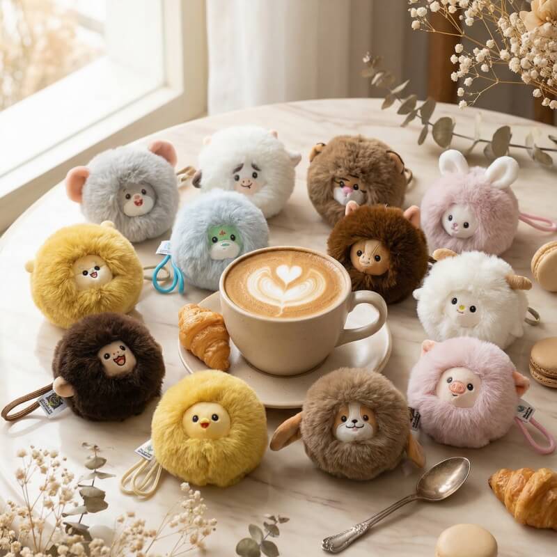 Peluche de conejo para bolso, peluche del zodiaco, 12 cm, 🐇