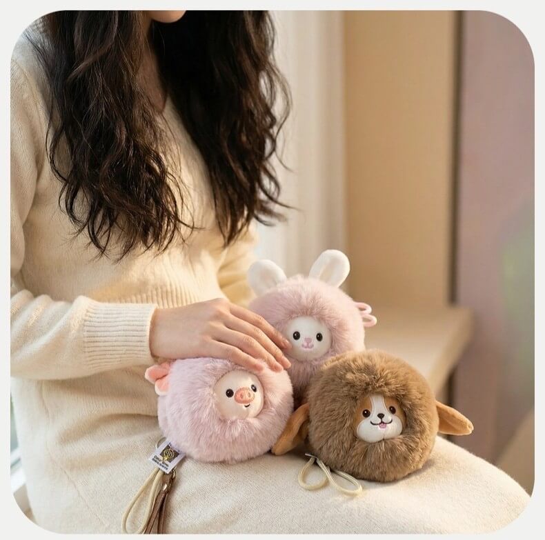 Peluche de conejo para bolso, peluche del zodiaco, 12 cm, 🐇