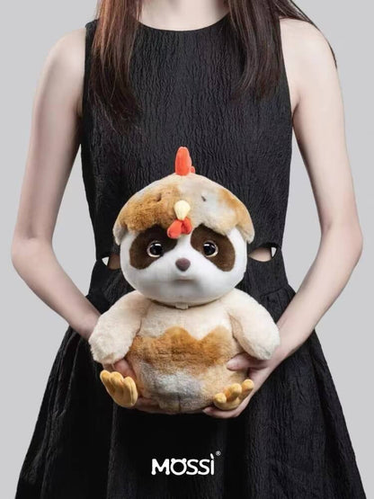Peluche coq, peluche panda à collectionner, dans le zodiaque chinois