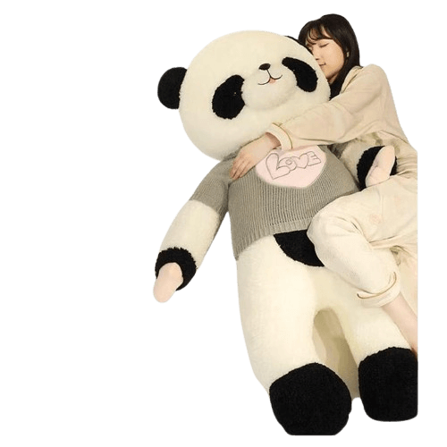 New Giant Panda Plush, Cartoon Panda Plush Toy in 4 Sizes