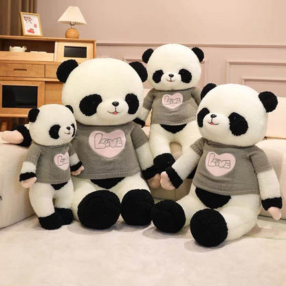 New Giant Panda Plush, Cartoon Panda Plush Toy in 4 Sizes