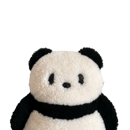 Unique Panda Bag in Artificial Lamb Wool for Adult