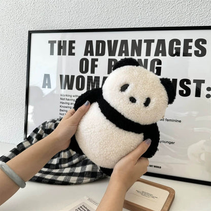 Unique Panda Bag in Artificial Lamb Wool for Adult