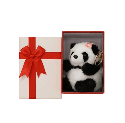 Muñeco de panda Hehua, mini panda de peluche para decorar bolsos