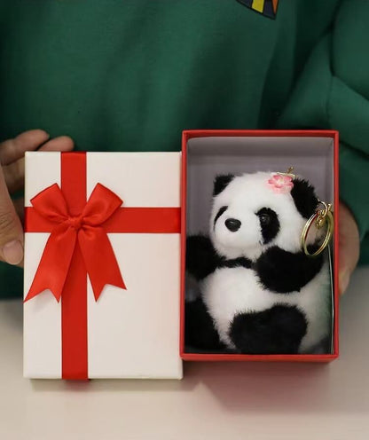 Muñeco de panda Hehua, mini panda de peluche para decorar bolsos