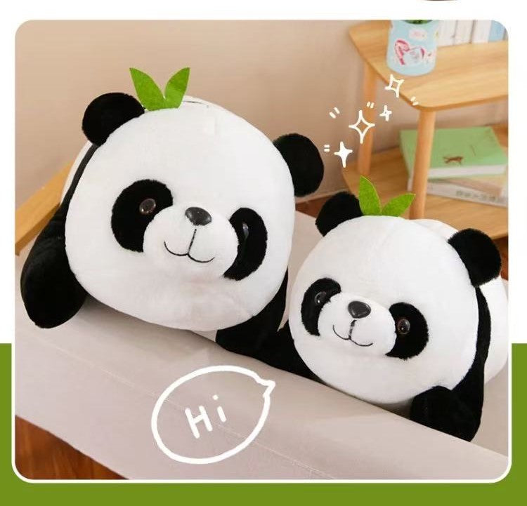 He Ye Panda Doll, Fluffy Panda Bear Plush Toy 🍀