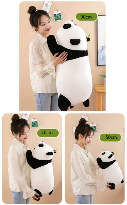 He Ye Panda Doll, Fluffy Panda Bear Plush Toy 🍀