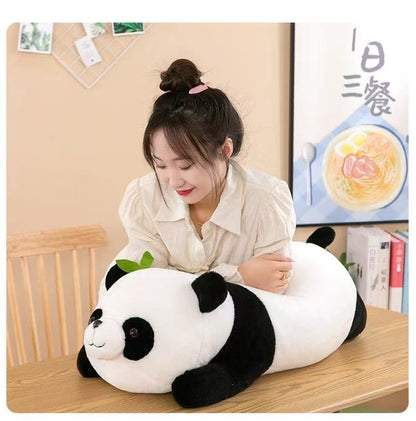 He Ye Panda Doll, Fluffy Panda Bear Plush Toy 🍀