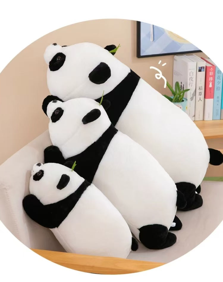 He Ye Panda Doll, Fluffy Panda Bear Plush Toy 🍀