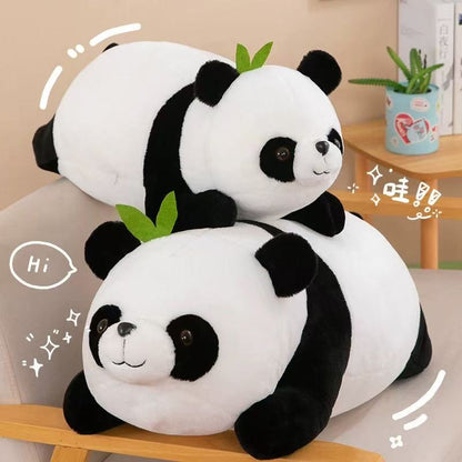 He Ye Panda Doll, Fluffy Panda Bear Plush Toy 🍀