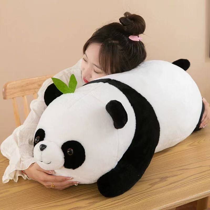 He Ye Panda Doll, Fluffy Panda Bear Plush Toy 🍀