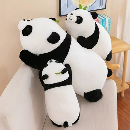 He Ye Panda Doll, Fluffy Panda Bear Plush Toy 🍀