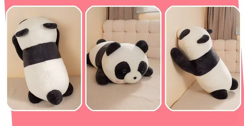 Nouvelle Peluche Géante Panda, Peluche Panda Couché en 4 Tailles