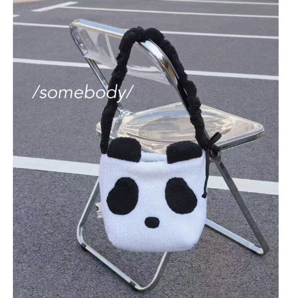 Panda Bolsa: Bolso de cubo de gran capacidad en 2 materiales