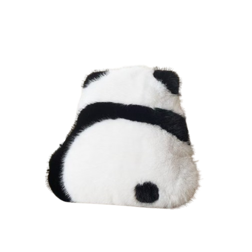 Fluffy Panda Pillow in 2 Styles, 19.69''